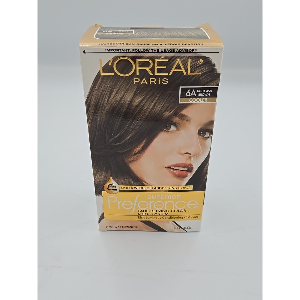 L'oreal Paris Superior Preference Fade Defying Color System 6A‎ Light Ash Brown